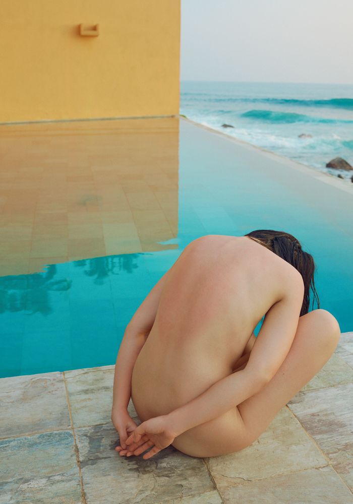 Yuka by the pool at Tempesta Gallery